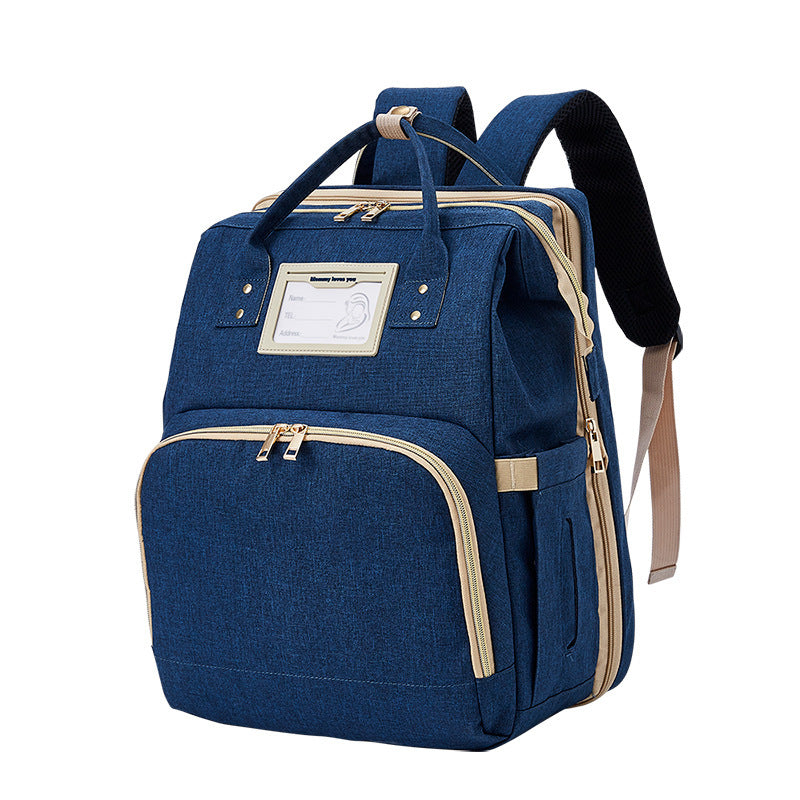 Portable Multifunctional Double Shoulder Mommy Bag