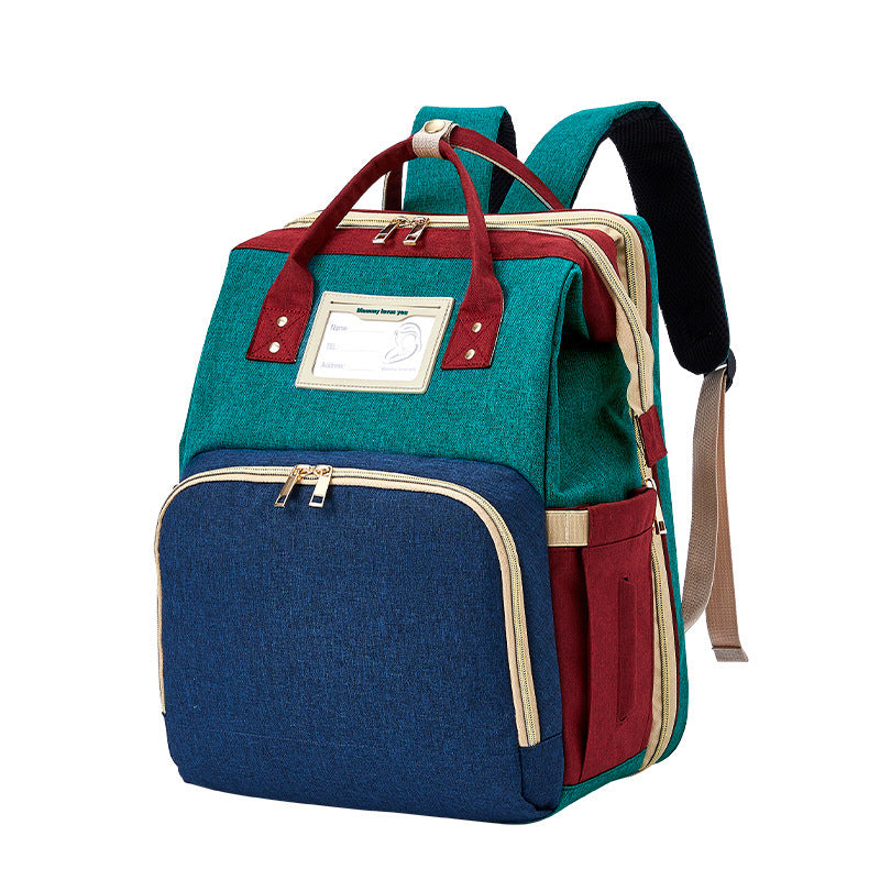 Portable Multifunctional Double Shoulder Mommy Bag