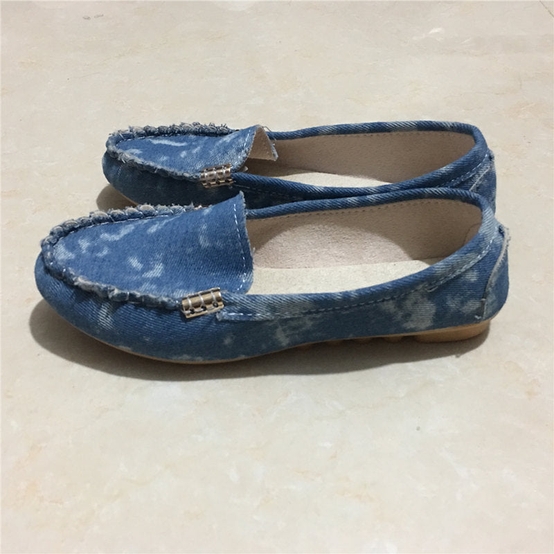 Spring and summer flat shoes Peas shoes casual women's shoes driving shoes Mom shoes a pedal