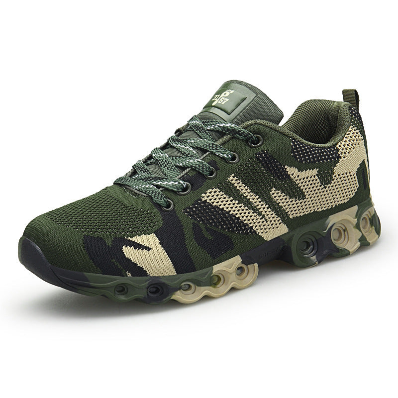 Men's Camouflage Flying Knit Outdoor Casual Sports Shoes