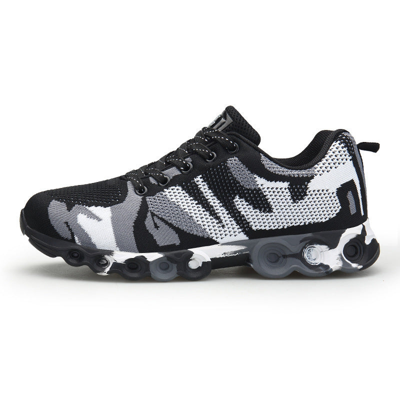Men's Camouflage Flying Knit Outdoor Casual Sports Shoes