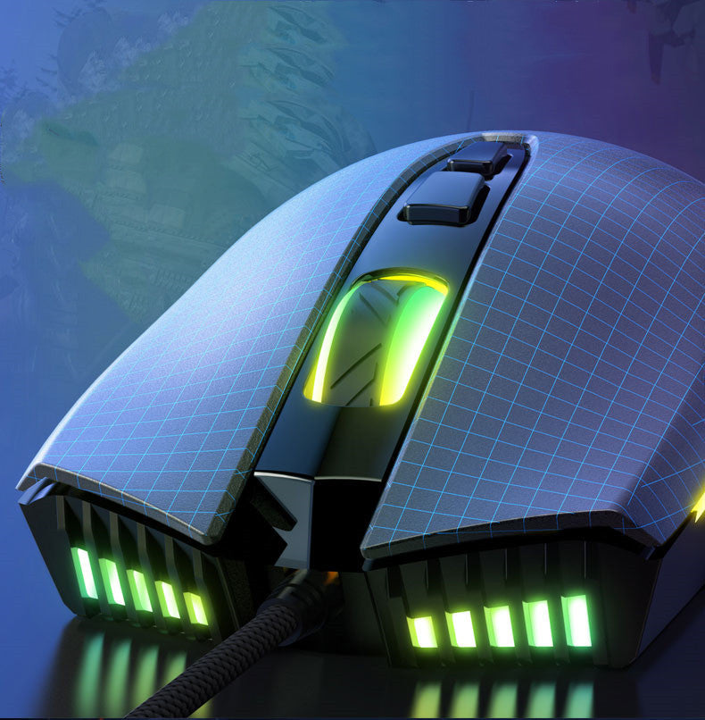 Mechanical Wired Gaming Mouse 6400DPI RGB for Desktop Notebook