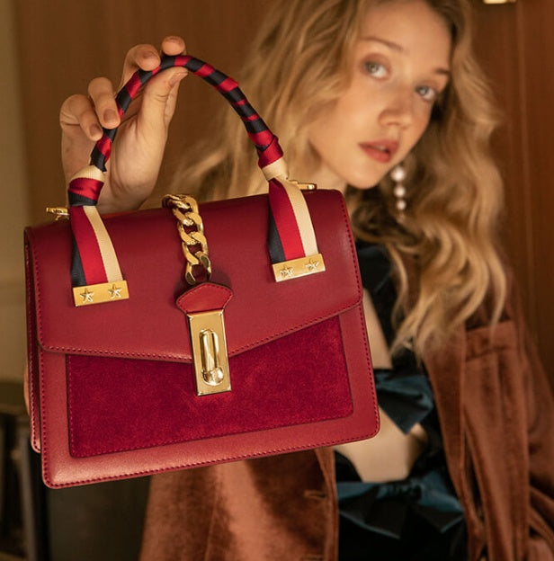 New Fashion One-shoulder, Red Female Bag Portable Kelly