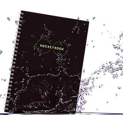 Carnet électronique intelligent noir 6x8 pouces, écriture effaçable à l'eau avec sauvegarde dans le cloud