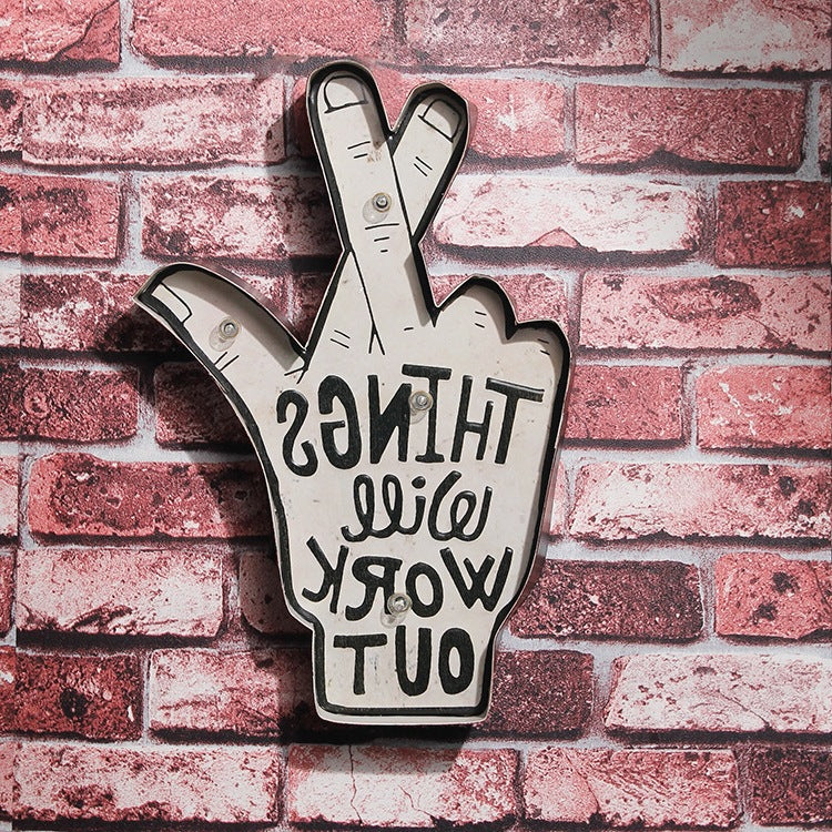 LED Neon Sign Metal Poster Wall Decoration Bar Club Cafe Light 26.5x5x40CM