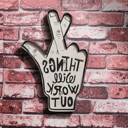 LED Neon Sign Metal Poster Wall Decoration Bar Club Cafe Light 26.5x5x40CM