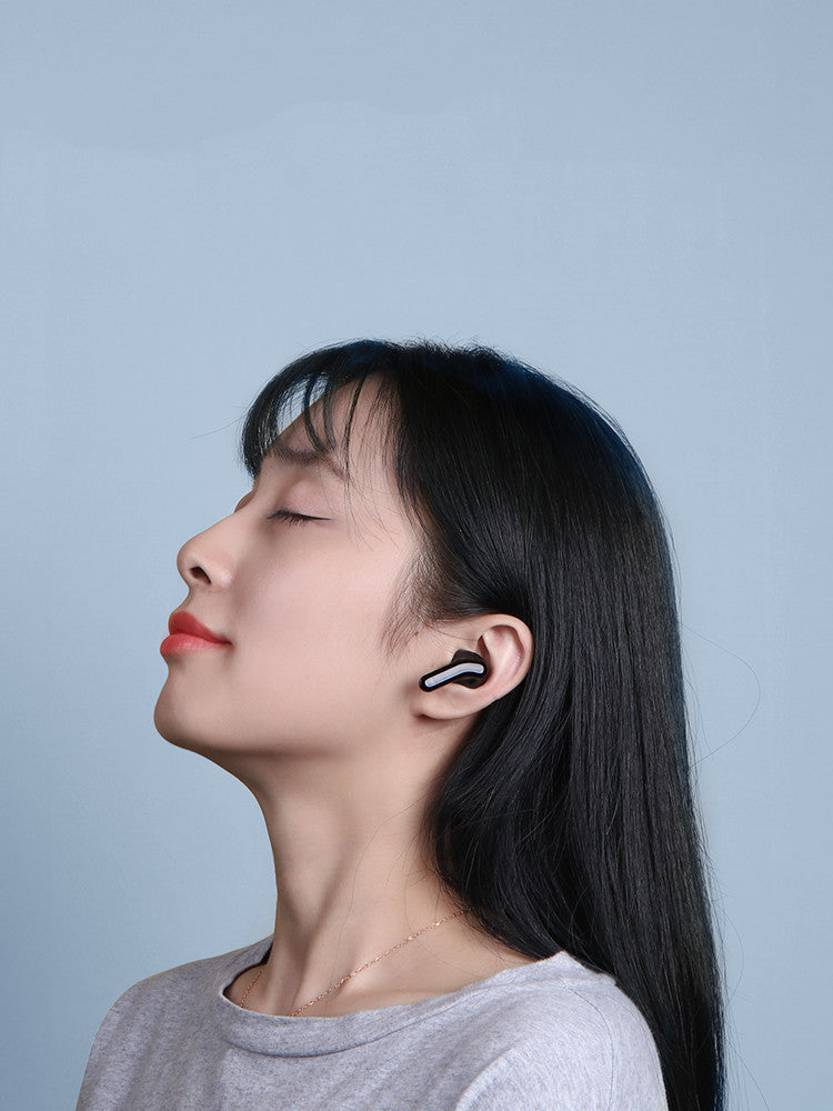 Haibeisi ANC Bluetooth 5.0 True Wireless In-Ear Headset, Waterproof, Ultra-Long Battery, AAC, Universal Binaural for Gaming & Sports, Shining Black