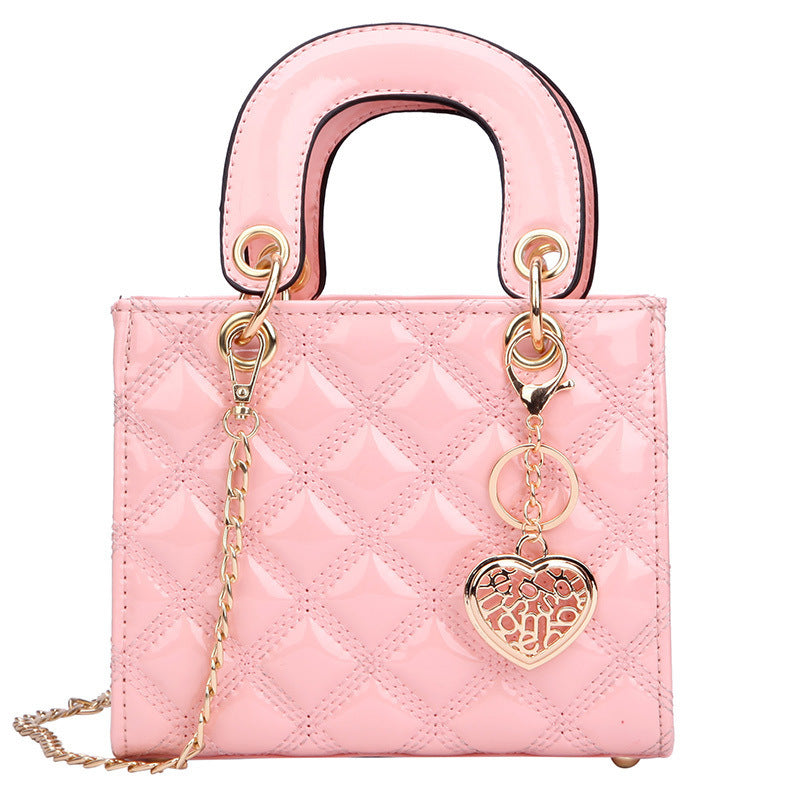 Petit sac à bandoulière tendance en PU pour femme avec boucle magnétique
