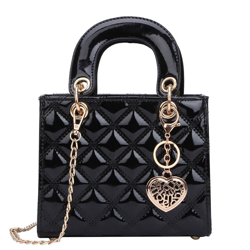 Petit sac à bandoulière tendance en PU pour femme avec boucle magnétique