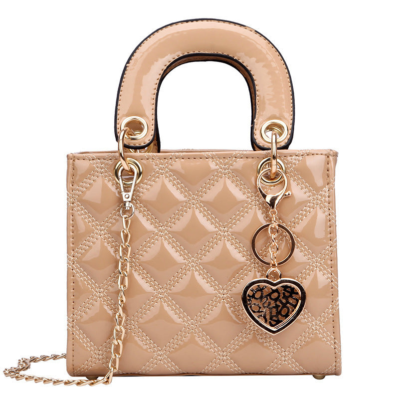 Petit sac à bandoulière tendance en PU pour femme avec boucle magnétique