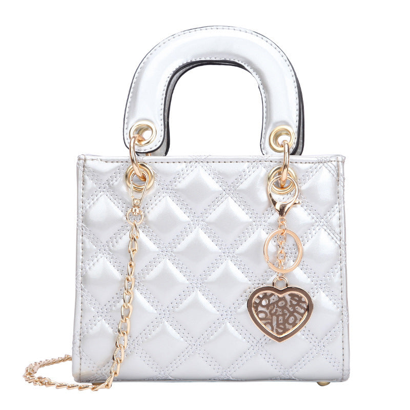 Petit sac à bandoulière tendance en PU pour femme avec boucle magnétique