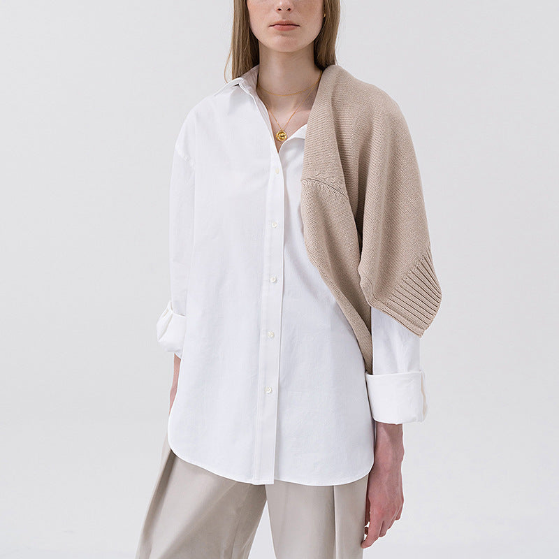 Design Sense Loose Fit Cotton Split Fat MM Shirt