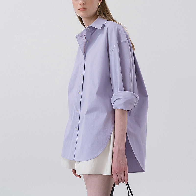 Design Sense Loose Fit Cotton Split Fat MM Shirt