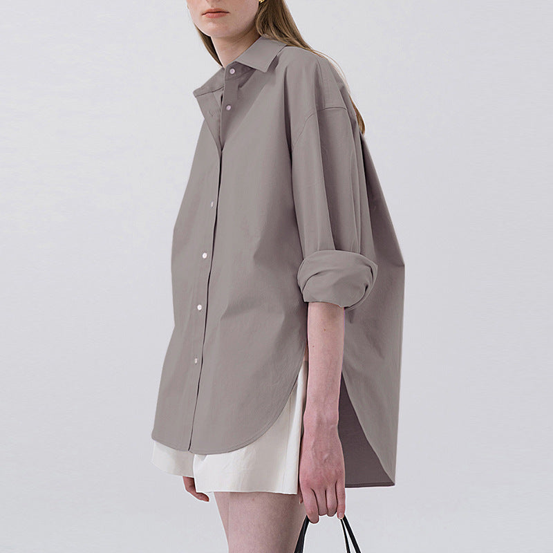 Design Sense Loose Fit Cotton Split Fat MM Shirt