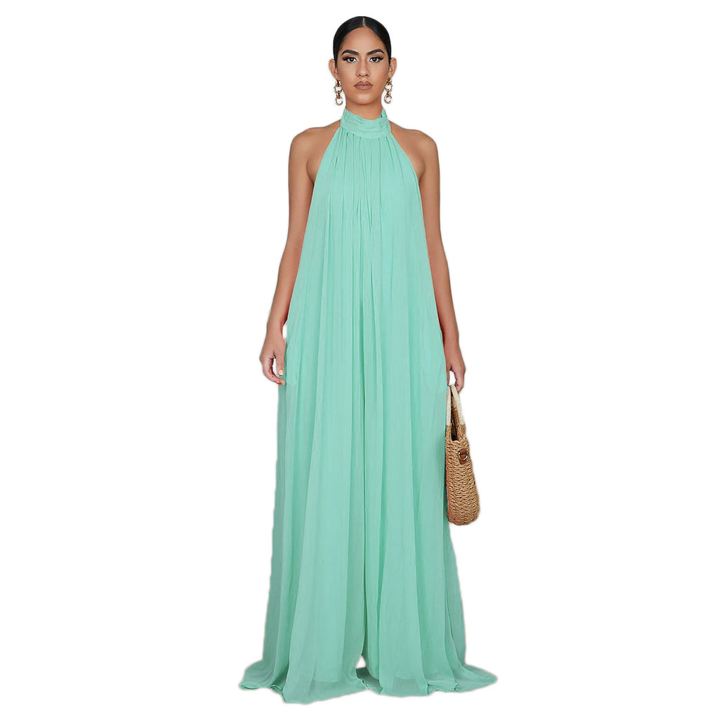 Casual Chiffon Loose Backless Women’s Jumpsuit