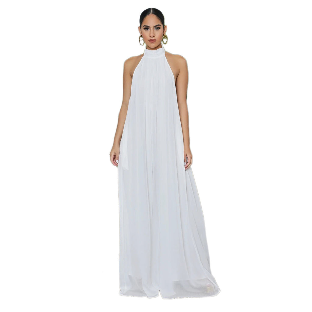Casual Chiffon Loose Backless Women’s Jumpsuit