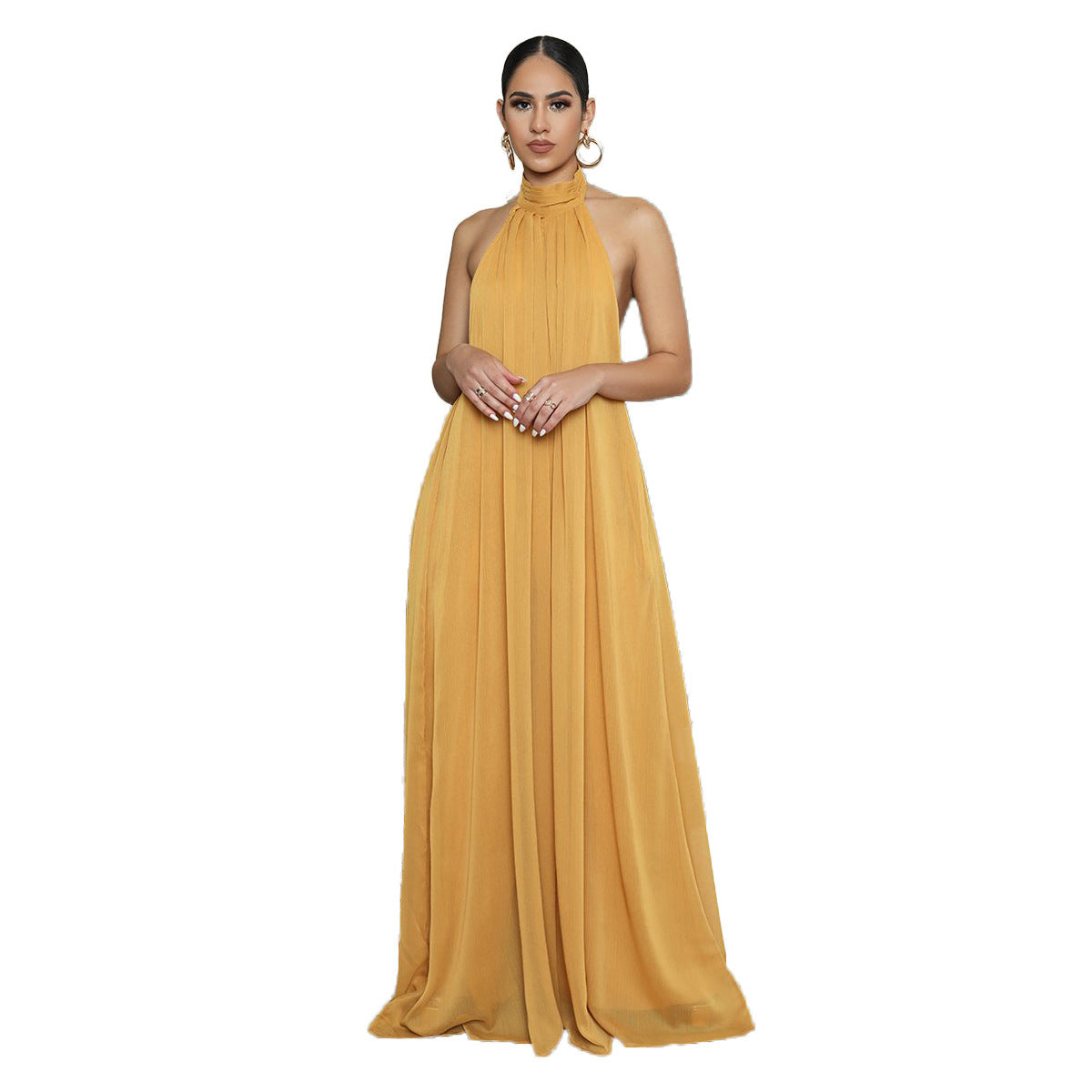 Casual Chiffon Loose Backless Women’s Jumpsuit