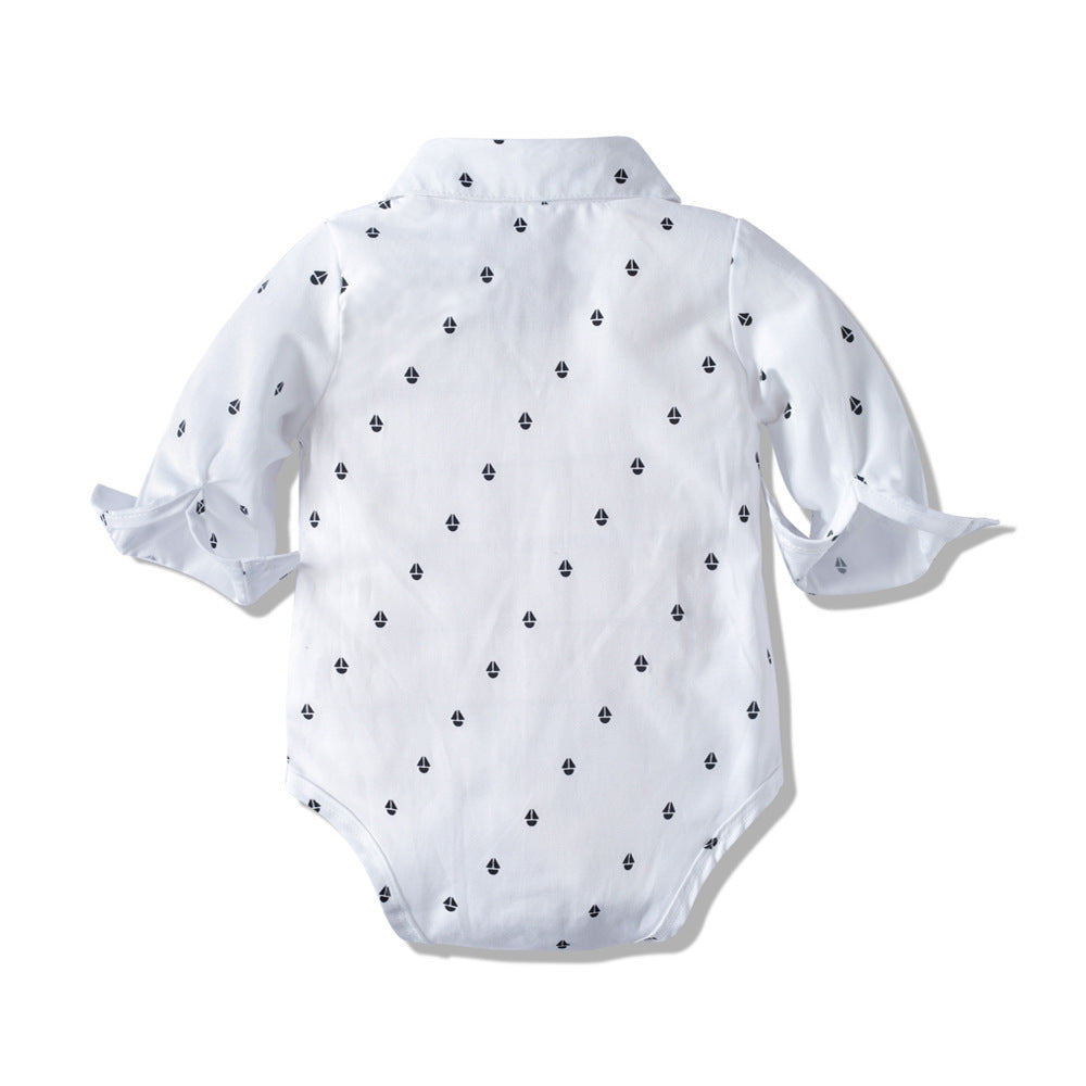 Ensemble Bébé Garçon Gentleman Manches Longues Kaki Automne
