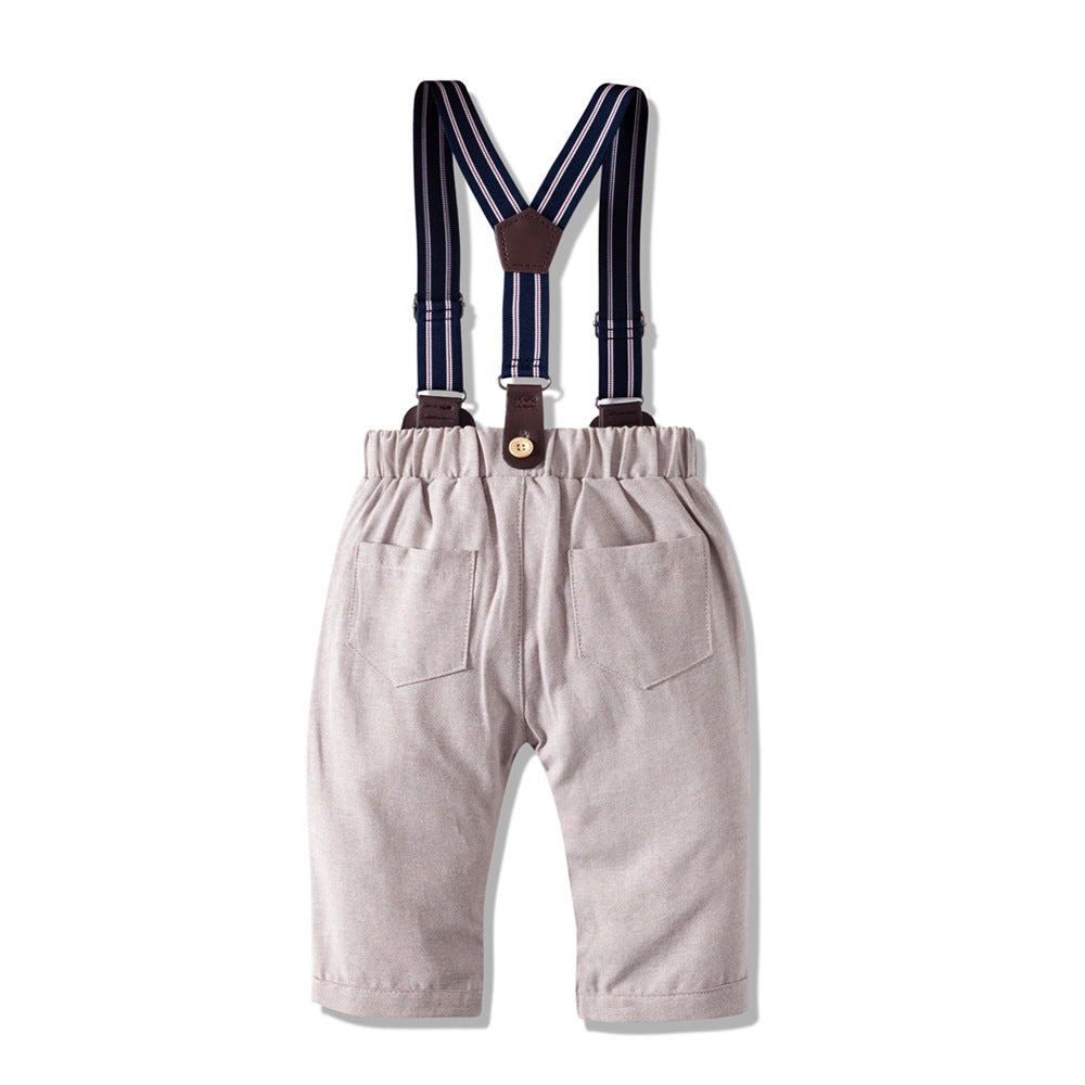 Ensemble Bébé Garçon Gentleman Manches Longues Kaki Automne