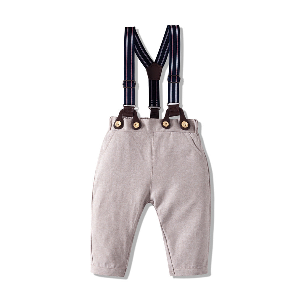 Ensemble Bébé Garçon Gentleman Manches Longues Kaki Automne