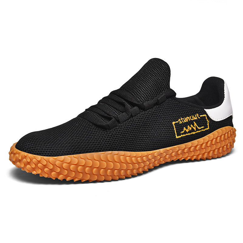 Spring and Summer Flying Woven Casual Shoes Large Men's Shoes Beathable Sneakers