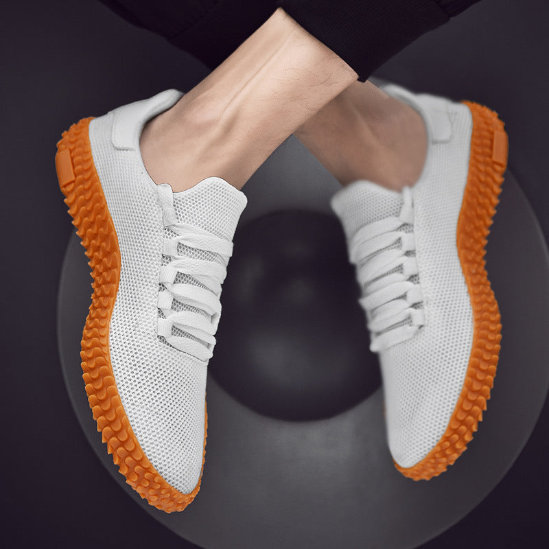 Spring and Summer Flying Woven Casual Shoes Large Men's Shoes Beathable Sneakers