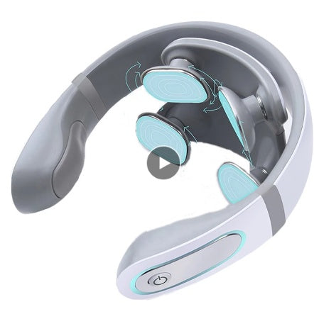4D Wireless Shiatsu Neck Massager with Deep Kneading & Heat Therapy