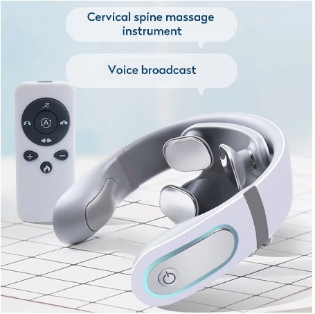 4D Wireless Shiatsu Neck Massager with Deep Kneading & Heat Therapy