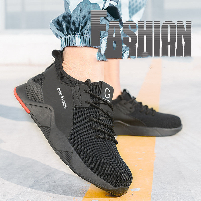 Breathable Steel Toe Safety Shoes Anti-Smashing Work Shoes