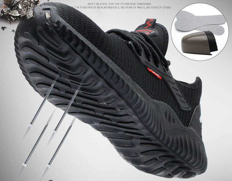 Breathable Steel Toe Safety Shoes Anti-Smashing Work Shoes