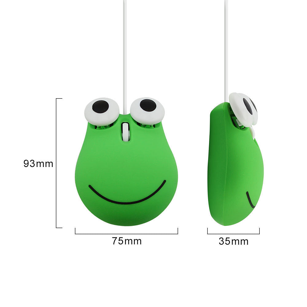 Souris animale filaire mignonne et créative USB 2,4 GHz sans fil