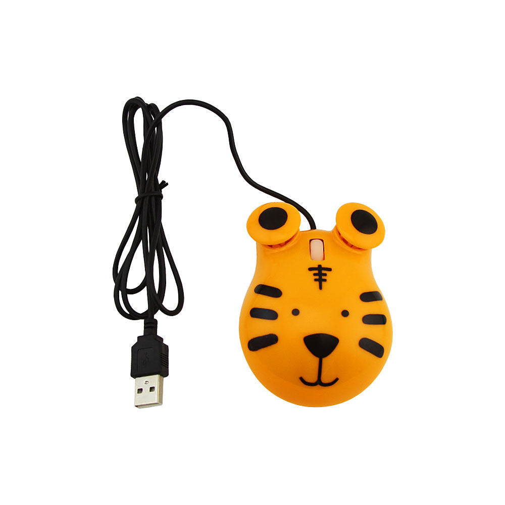 Souris animale filaire mignonne et créative USB 2,4 GHz sans fil