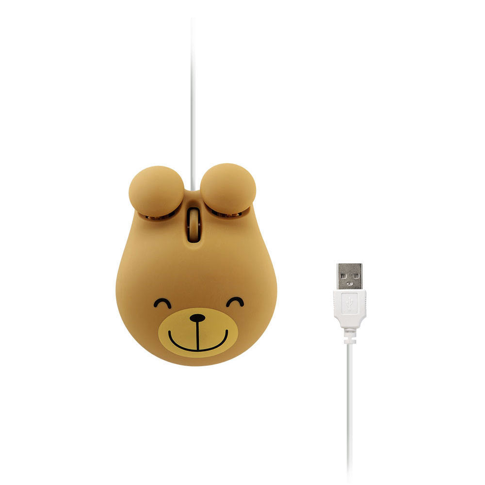 Souris animale filaire mignonne et créative USB 2,4 GHz sans fil