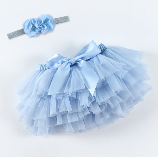 Photo Ins Children'S Clothing Tutu Skirt 0-36 Months Baby Pp Pants Girls Short Skirt Net Gauze Skirt Princess Cake Baby Skirt