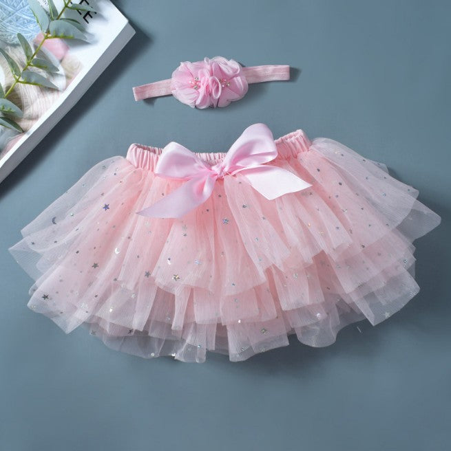 Photo Ins Children'S Clothing Tutu Skirt 0-36 Months Baby Pp Pants Girls Short Skirt Net Gauze Skirt Princess Cake Baby Skirt