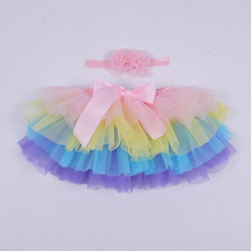 Photo Ins Children'S Clothing Tutu Skirt 0-36 Months Baby Pp Pants Girls Short Skirt Net Gauze Skirt Princess Cake Baby Skirt