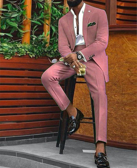 Men's Modern Two-Piece Nylon Suit for Spring & Autumn