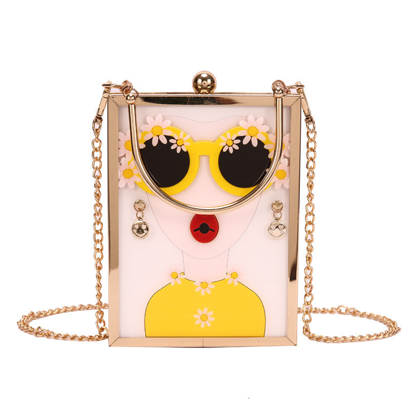 Beauty Fashion Evening Banquet Handbag with Chain Strap