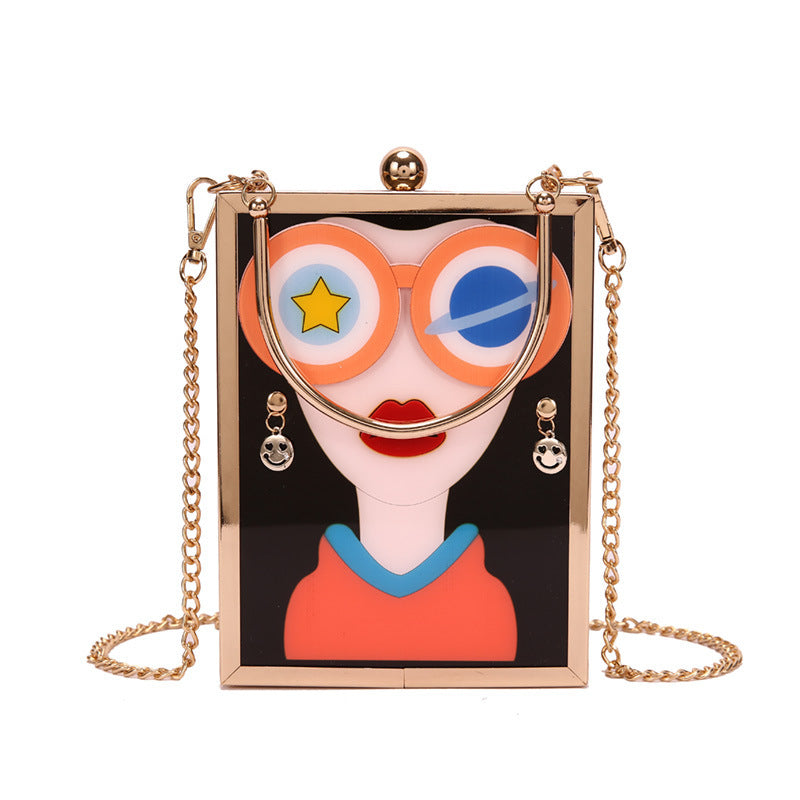 Beauty Fashion Evening Banquet Handbag with Chain Strap