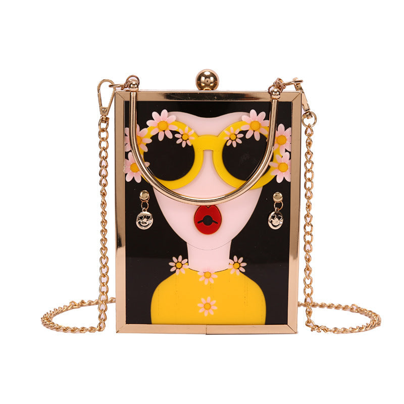 Beauty Fashion Evening Banquet Handbag with Chain Strap