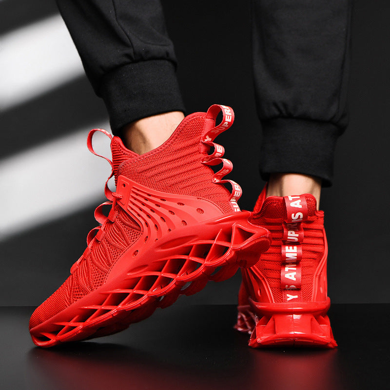 Men's Casual Sports Shoes with TPU Sole and Fly Weave Fabric