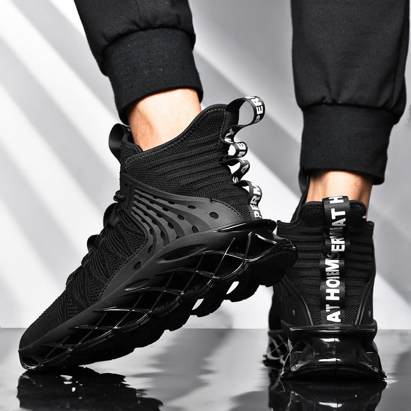 Men's Casual Sports Shoes with TPU Sole and Fly Weave Fabric