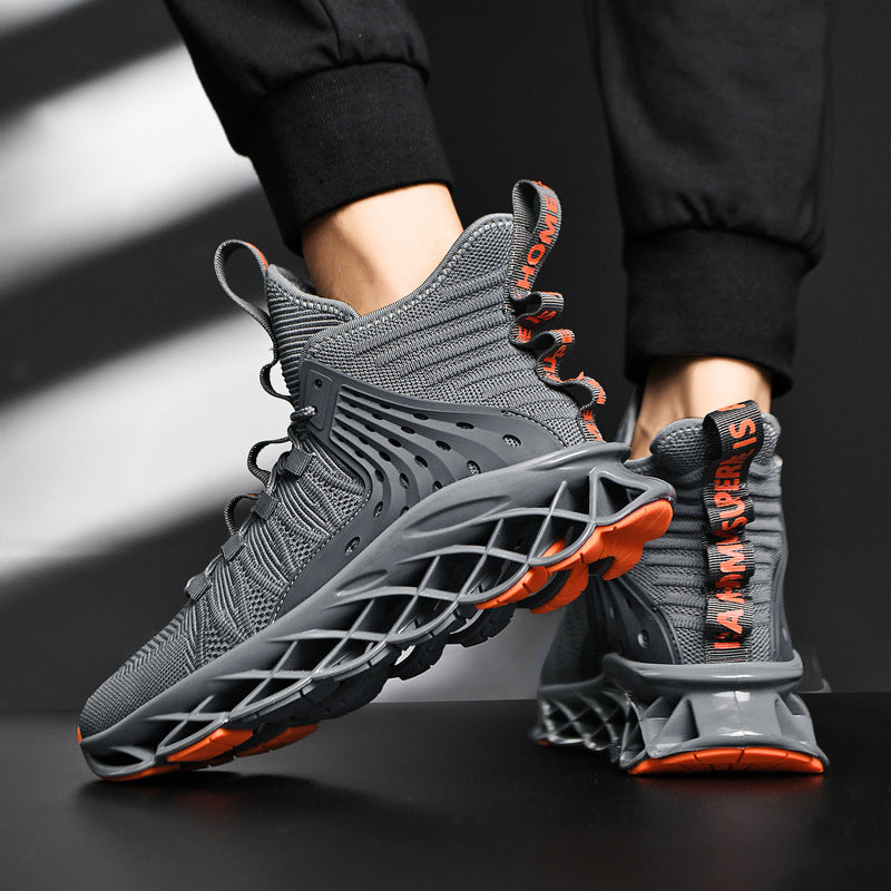 Men's Casual Sports Shoes with TPU Sole and Fly Weave Fabric