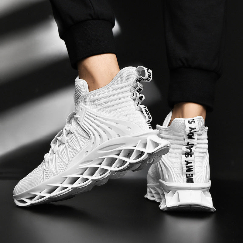 Men's Casual Sports Shoes with TPU Sole and Fly Weave Fabric