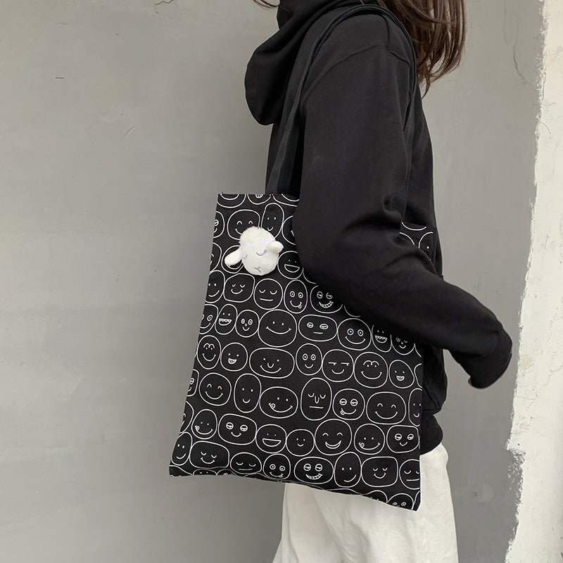 Cartoon Canvas Reusable Eco-Friendly Tote Bag