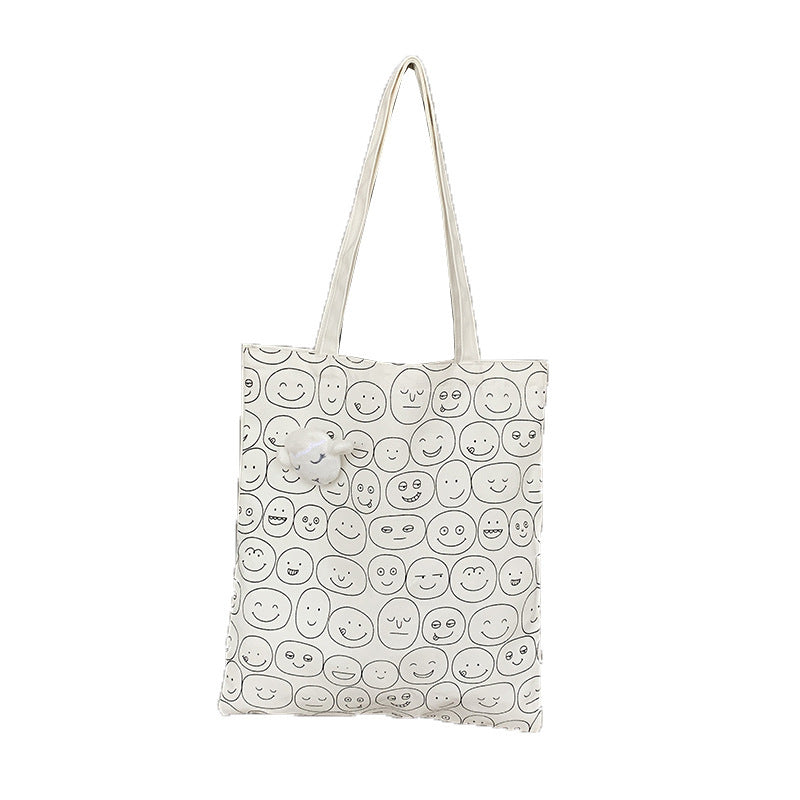 Cartoon Canvas Reusable Eco-Friendly Tote Bag