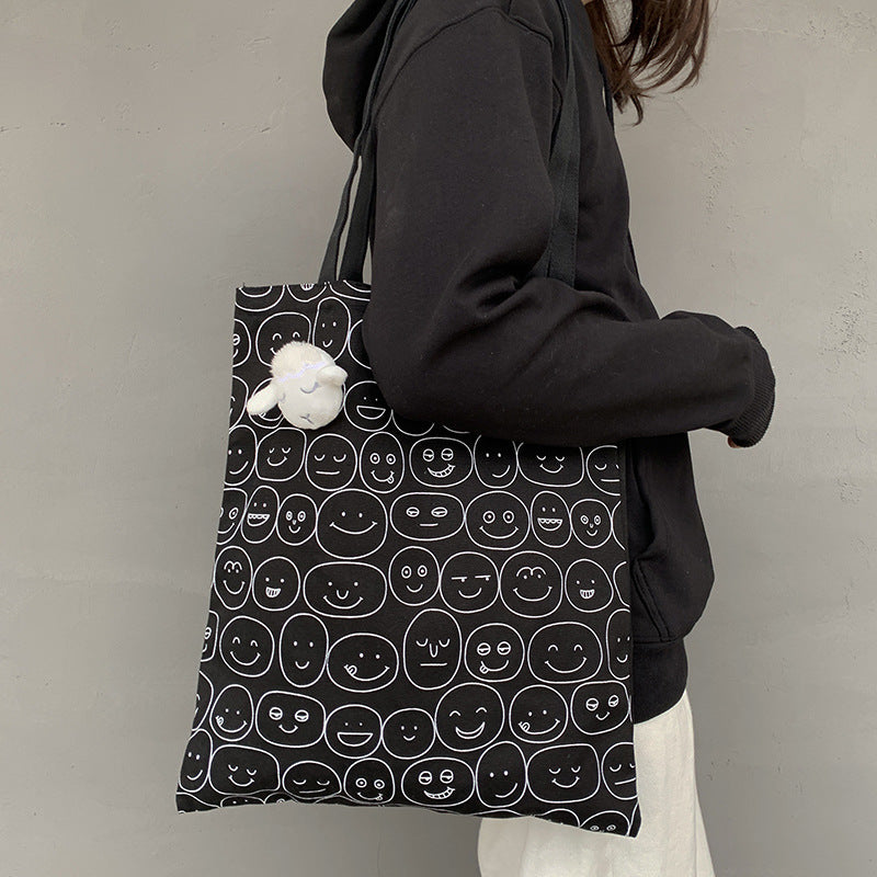 Cartoon Canvas Reusable Eco-Friendly Tote Bag