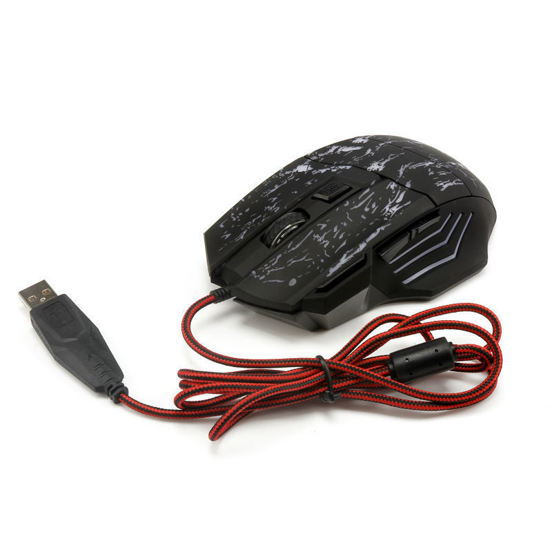 Wired USB Optical Gaming Mouse 7 Keys for PC Online Games
