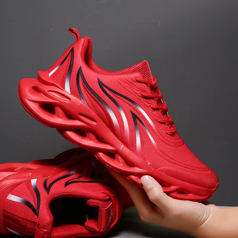 Chaussures de course pour hommes en maille respirante Flywoven avec semelle à lame