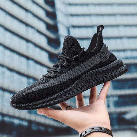 Men's Casual Mesh Shoes with Round Toe, All-Match Style